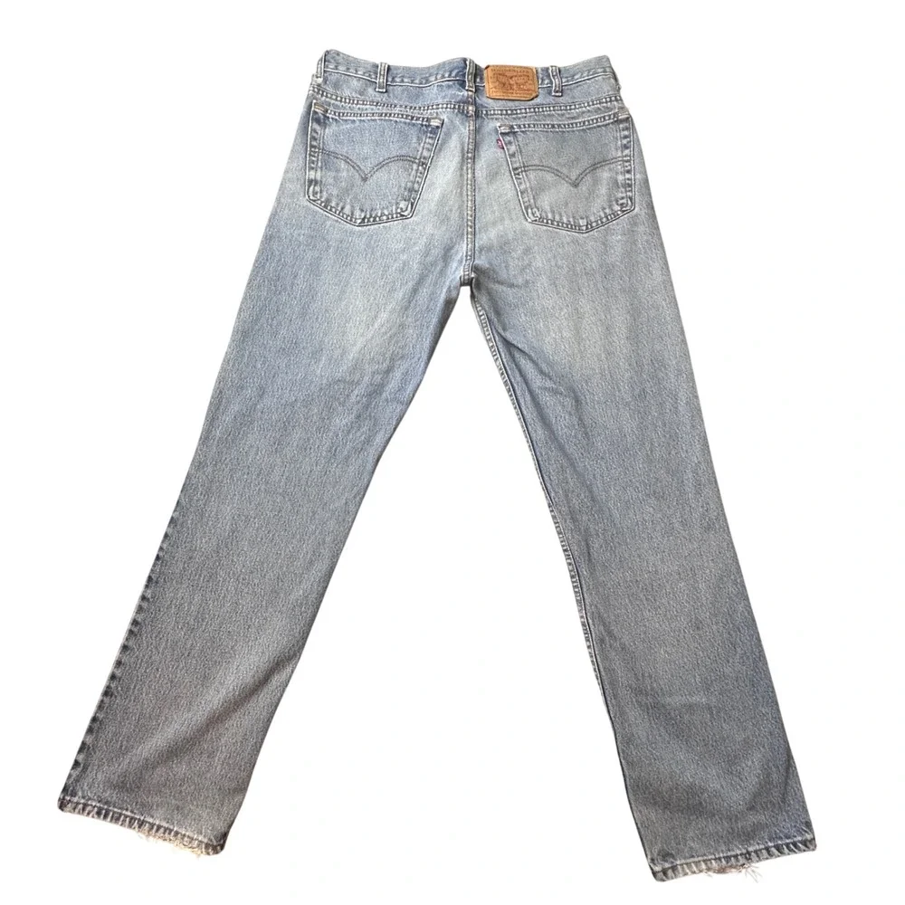 Vintage Levi's 516 Jeans Mens‎ 38x32 (36x31) Blue Slim Fit Light Wash Denim 90s